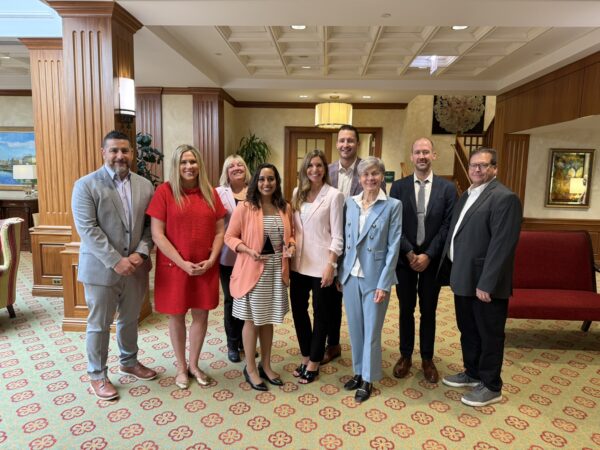 Presbyterian Living employees with MRMH Award from Marsh McLennan Agency