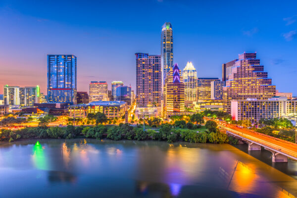 Austin, Texas, downtown skyline.